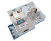 1 Bedroom 1 bath 656 square feet B1 Floor Plan